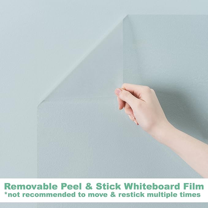 Think Board Clear Dry Erase Whiteboard 2'x3' – Self-Adhesive Transparent Writing Surface for Wall, Desk, or Fridge – Peel & Stick Removable Message Board for Home, Office & School