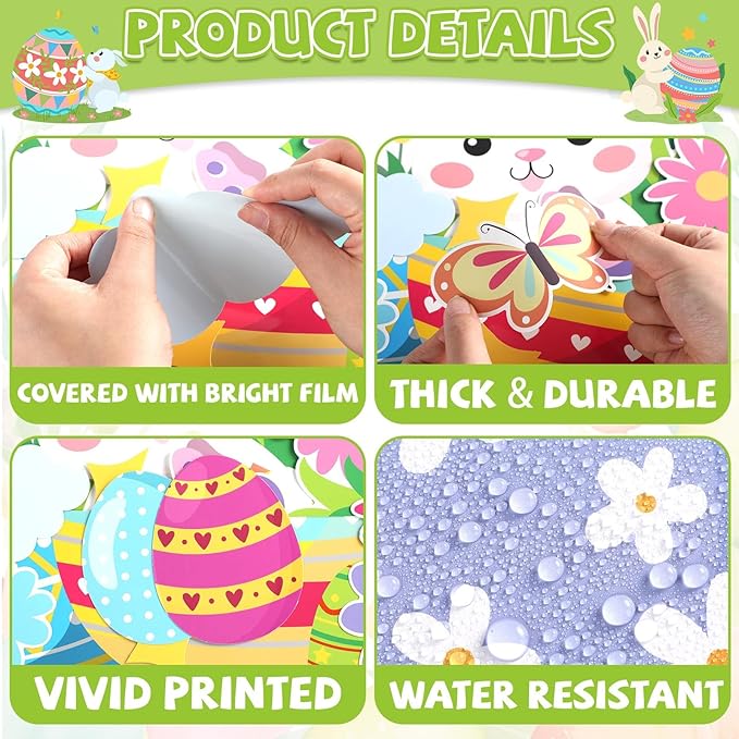 Spring Easter Bulletin Board Set Easter Classroom Decorations Hopping into Spring Bulletin Board Spring Bunny Eggs Paper Cutouts for Holiday Teacher School Office Chalkboard wall Decor
