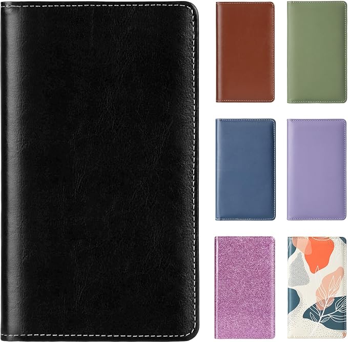 Leather Professional Business Card Holder Organizer Book - 300 Card Capacity Premium PU Folder with Soft Cover, Name Card Credit Cards Binder for Men/Women, Elegant Black