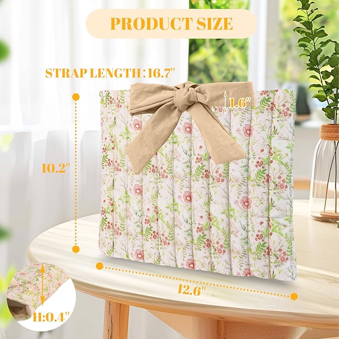 Bible Cover Case for Women,Large Bible Tote Bags for Women Organizer Quilted Bible Carrying Case(new) (Khaki Flower)