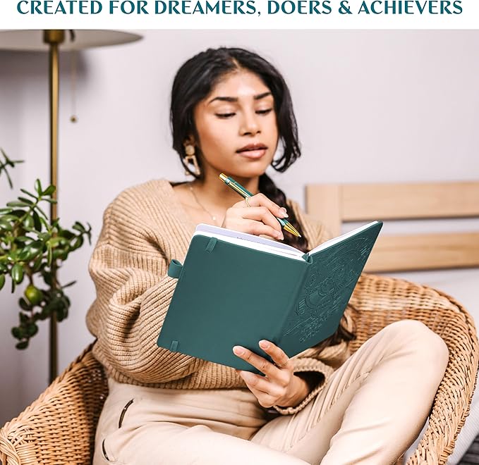 Legend Planner Jan 2026 – Jan 2027 Dated Weekly & Monthly Planner to Hit Your Goals, Increase Productivity & Live Happier. Organizer Notebook & Productivity Journal. A5 Hardcover (Dark Teal)