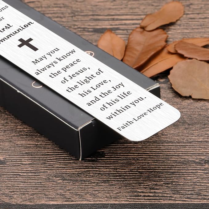 First Communion Gifts for Girls Boys Baptism Catholic Confirmation Gifts for Teens Boys Girls Kids 1st Holy Communion Gifts Christian Religious Bible Verse Gifts for Goddaughter Godson Women Men Faith