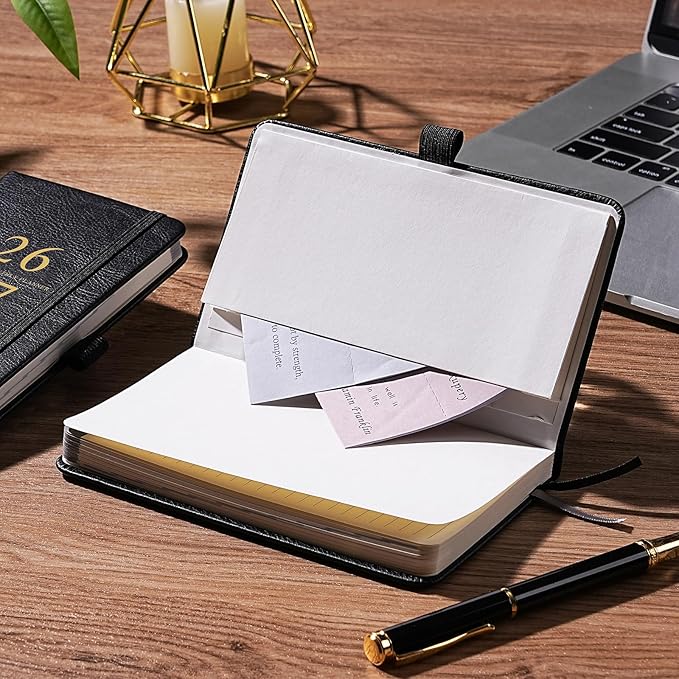 2026-2027 Pocket Planner/Calendar - Jul 2026 - Jun 2027, Academic Planner 2026-2027, Pocket Calendar for Purse, 6.3'' × 3.8'', Elastic Bound, Agenda Book