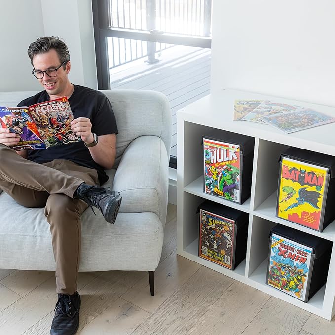 Comic Book Storage Box with Comic Book Display Window [Patent Pending]…
