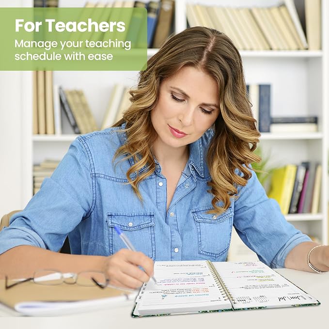 Planner 2026–2027, Academic Planner Weekly and Monthly Calendar Jul 2026 – Jun 2027 Hardcover Planner with Tabs and Pocket, Spiral Bound Agenda Book for Student & Teacher, 6.3" x 8.5", Hidden Familiar