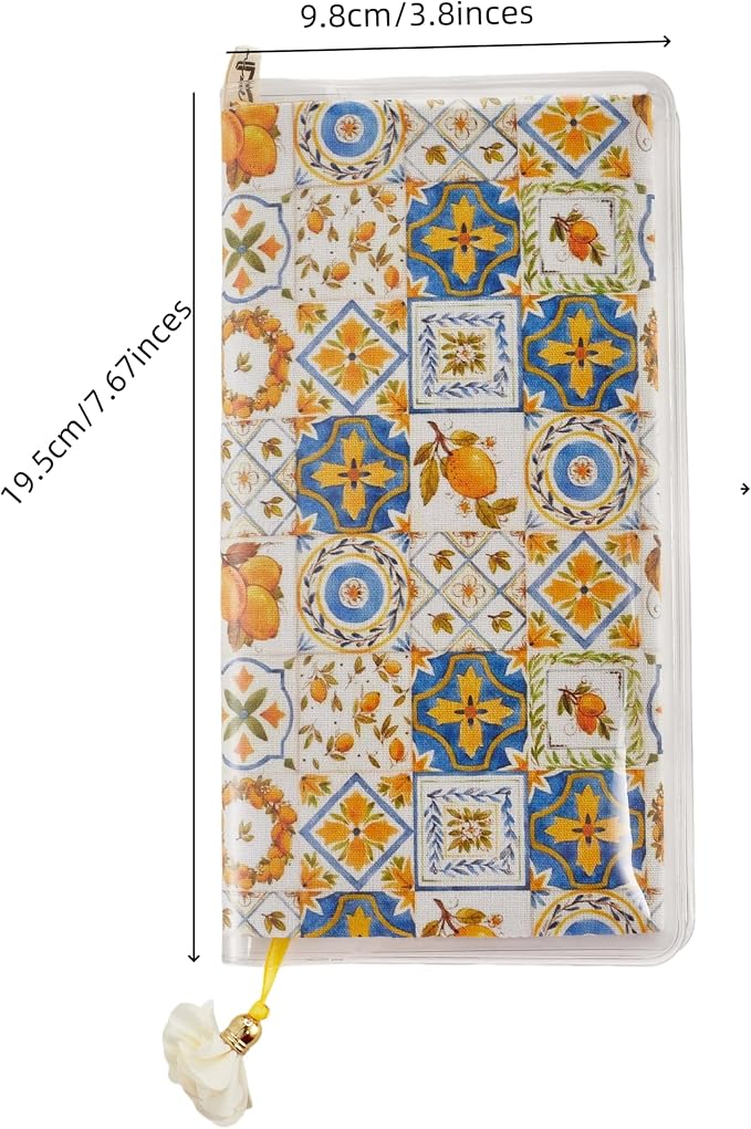 Hoboni/chi Weeks Planner Cover Protector. PVC Clear Plastic Book Cover, Clear Cover for Weekly Accessories.Water-Repellent Book Covers 7.68 x 3.8 inches