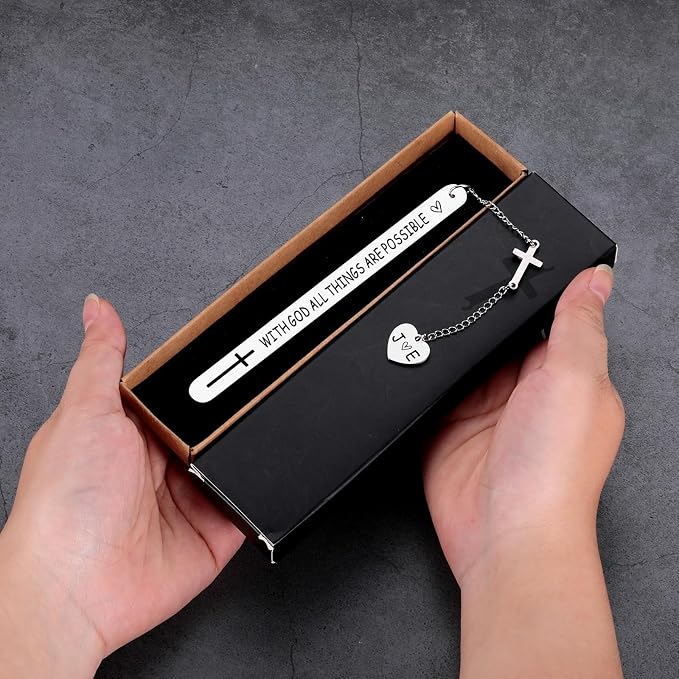Personalized Bible Bookmarks - Custom Name Inspirational Christian Bible Religious Bookmarks Gifts for Women Men Book Lovers (Style-8)