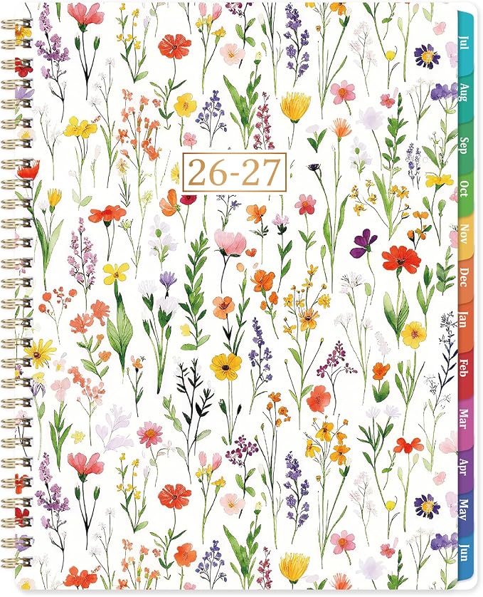 2026-2027 Planner - 9" x 11" Planner Weekly and Monthly 2026-2027, from JULY 2026 to JUNE 2027, Academic Planners with Tabs, Twin-Wire Binding, Inner Pocket, Premium Thick Paper