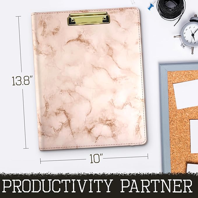 Business Padfolio, Leather Material Modern Padfolio, Business Portfolio Organizer with a Lined Notebook Included.