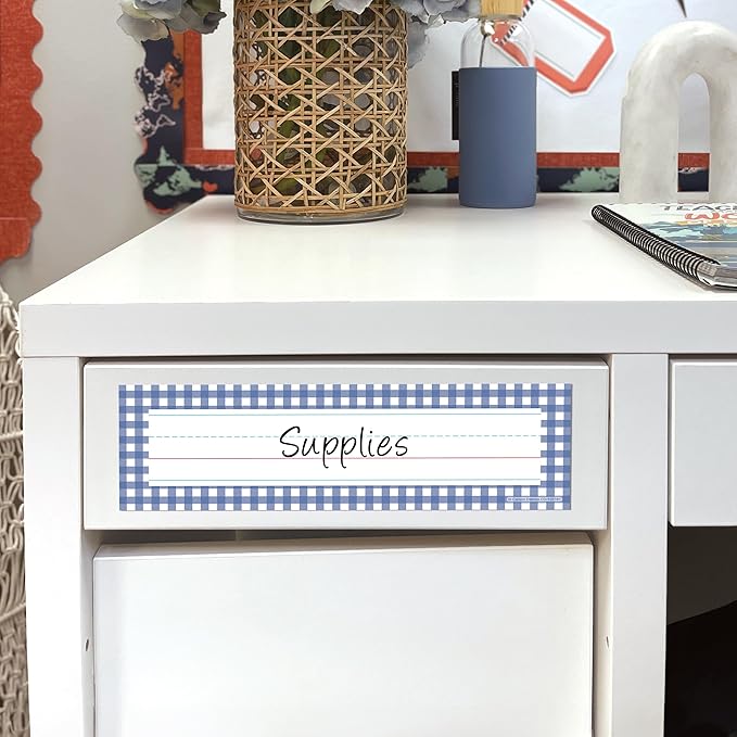 Carson Dellosa Farmers Market 36pc Deskplates, Name Labels for Kids, Tags for Labeling Classroom, School Supplies, Desk Organizer, and Locker Organization, Teacher Decor