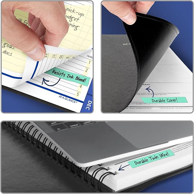 AT-A-GLANCE 2027 Appointment Book Planner, Weekly & Monthly, 5" x 8", QuickNotes, Black (76020527)