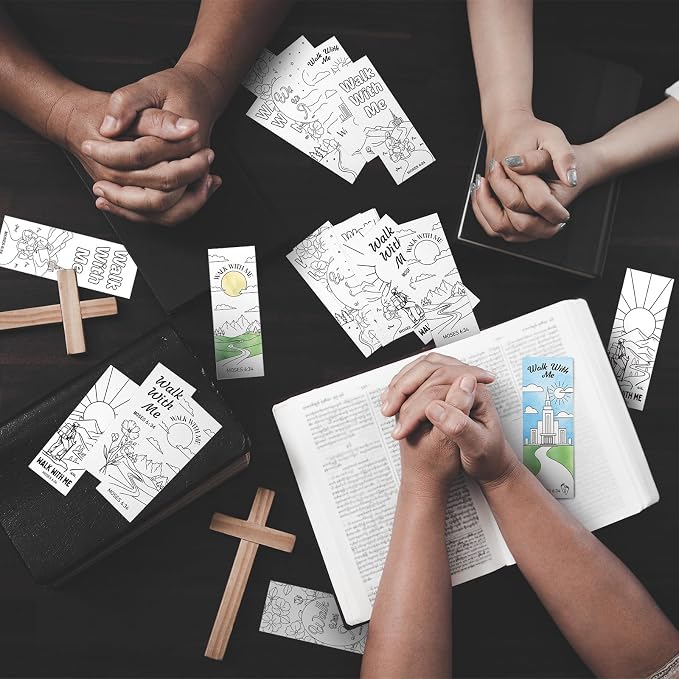 Resurhang 160 Pcs Walk with Me LDS Bookmarks 2026 LDS Youth Theme Gifts for The Church of Jesus Christ, Latter-Day Saints Mormon Church