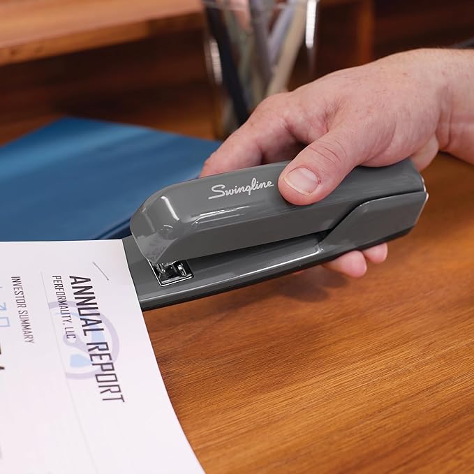 Swingline Stapler, 30 Sheet Capacity, 747 Business Stapler, Jam Free, Metal, Steel Gray (74759)