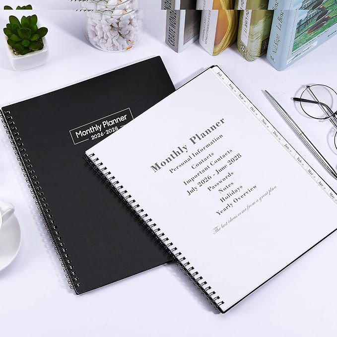 2026-2028 Monthly Planner - Monthly Planner from July 2026 to June 2028, 2026-2028 Planners 8.5'' x 11'', 24 Tabs, Inner Pocket