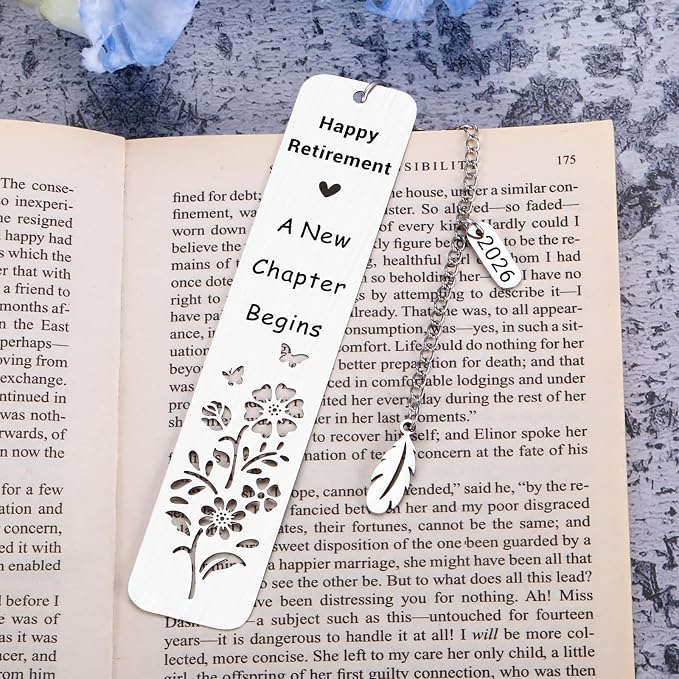 Retirement Gifts for Women Men 2026 Cool Teacher Appreciation Retirement Gifts for Women Men Going Away Leaving Gift for Coworkers Women Men Friends Happy Retirement Enjoy The Next Chapter Bookmark