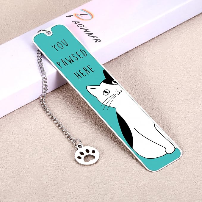 Cat Gifts for Women, Cute Cat Bookmarks for Bookish Girls, Father's Day Cats Dad Gift, Birthday Graduation Gift for Cats Mom, Cats Themed Gift for Woman Men Boys, Reading Accessories for Book Lovers