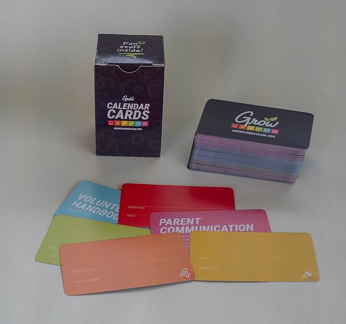 Calendar Cards from Grow Curriculum (Standard)