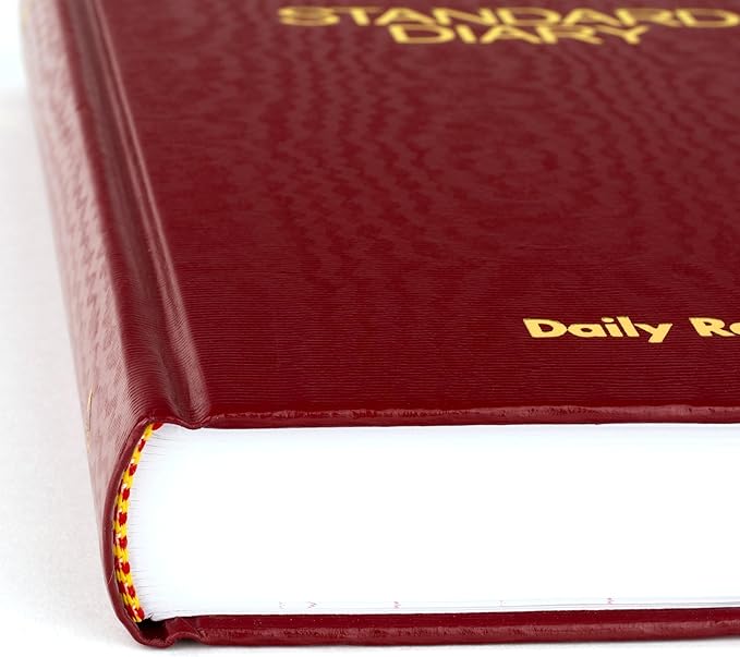 AT-A-GLANCE 2027 Daily Planner, Standard Diary, 5" x 7.5" Reminder Journal, Hardcover, Red (SD3871327)