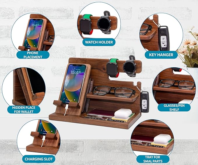 Personalized Desk Organizer: Premium Real Estate Agent Gifts for Both Men & Women - A Thoughtful Way to Say Thank You and Celebrate Their Success & Dedication in Property Ventures