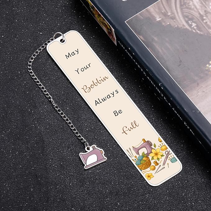 Bookmark Gifts for Quilters - Sewing Gifts for Sewing Lovers Women Mom Grandma Mothers Day Cool Gift for Quilters Tailors Designers Seamstress Mothers Day Quilting Gift for Sewings Enthusiasts Crafter