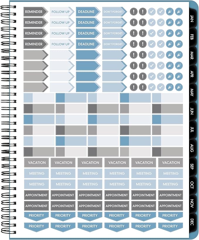 AT-A-GLANCE 2026 Planner, Weekly & Monthly, 8.25" x 11", Large, Contemporary Lite, Sky Blue (7095XL3826)