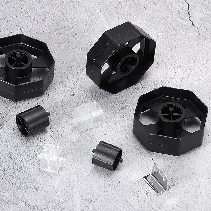 PATIKIL 3Pcs Tape Dispenser Core, Replacement Core for 20032/20072 Tape Dispenser Plastic Insert Parts for Home Office Warehouse Wrapping Packaging Mailing Shipping, Black