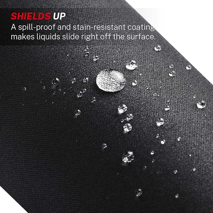 MROCO Essential Office & Gaming Mouse Pad, 30% Larger, 8.5” x 11” in, Black | Anti-Fray Stitched Edges, Premium Textured Surface, Non-Slip Rubber Base, Water and Stain Resistant Protection