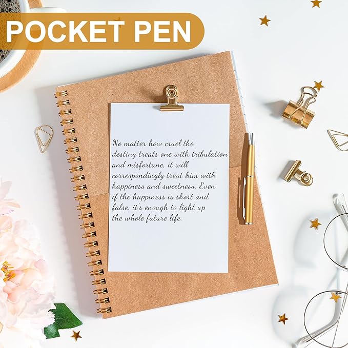 Chinco 16 Pcs Gold Mini Pen 3 Inch Tiny Short Pen for Pockets Notebook Metal Small Ballpoint Bulk for Boss Notepads Notebooks Business Trip Office School Supplies
