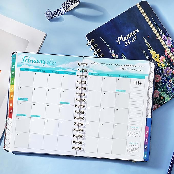 Planner 2026-2027 - 2026-2027 Planner Weekly and Monthly from July 2026 to June 2027, 6.4'' x 8.5'', with Thick Paper, Inner Pocket