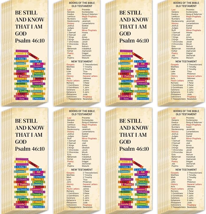 Bible Bookmarks Religious Valentines Christian Books of Bible Bible Verse Prayer Scripture Reading Jesus Loves You Bookmarks Gospel Tracts for Sunday School Office (Books of The Bible, 120)