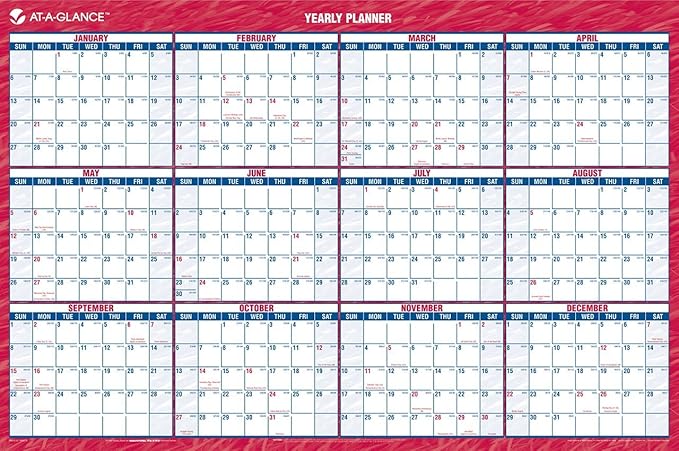 AT-A-GLANCE Vertical/Horizontal Wall Planner, 48 x 32 Inches, White and Cream, 2011 (PM326-28)