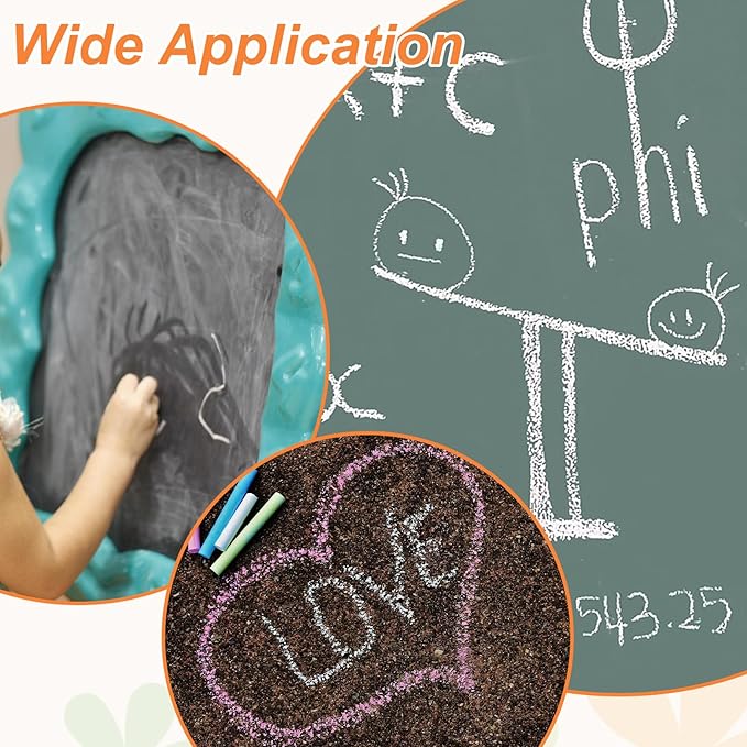 PATIKIL 48 PCS Chalkboard Chalk, Dustless Chalk Small Bulk Colored Thin for Chalkboard Blackboard Teacher Classroom Adults Indoor Home Office Supplies, Purple