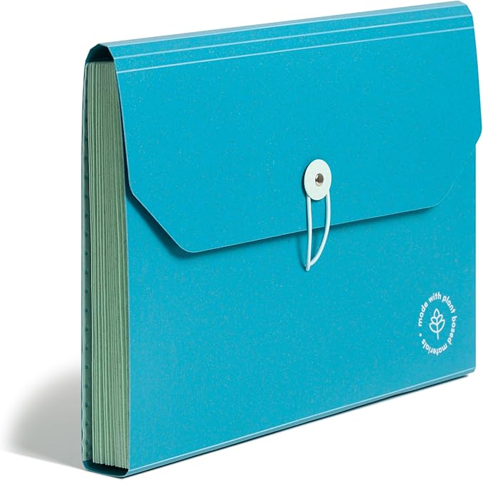 U Brands 13-Pocket Accordion File Organizer, Letter Size, Expandable File Folder Folder (U-Eco)
