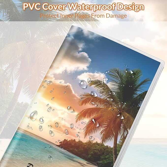 Pocket Calendar 2026-2027, Purse Monthly Planner - 3.7" x 6.7" - Runs from January 2026 Until December 2027, Calendar Planner with Beach PVC Cover for Office