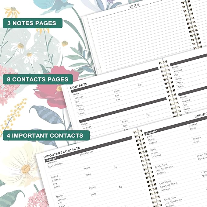 2026-2028 Monthly Planner/Calendar - 3 Year Monthly Planner 2026-2028, 9'' x 11'', Jan. 2026 - Dec. 2028, 36- Month Calendar with Colorful Tabs,Pocket