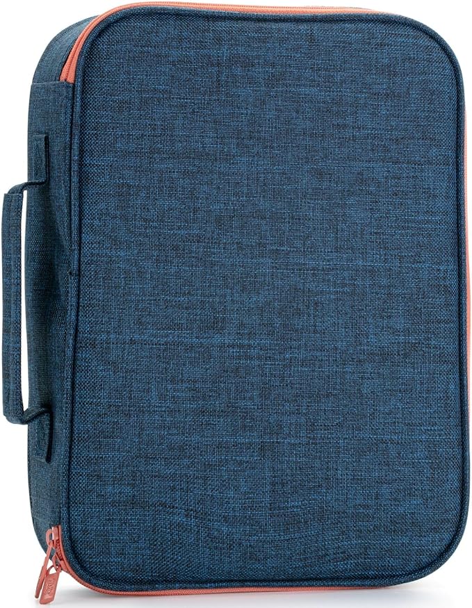 Mr. Pen- Bible Cover Case, Carrying Book Case with Durable Handle, Bible Protective Church Bag for Men & Women, Christian Gifts, Blue