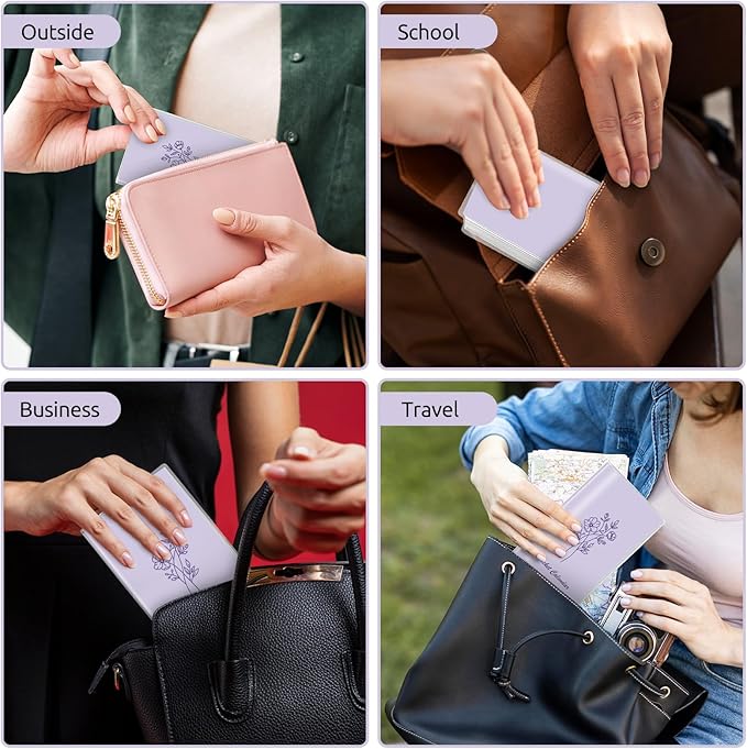 KONVINIT Pocket Calendar 2025-2027, Pocket Planner 2026-3.7" x 6.7" - Runs from July 2025 Until December 2027, Monthly Planner 2025-2027 with PVC Cover for Planning, Purple