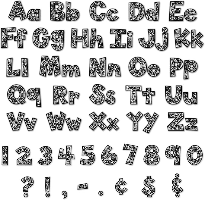 Teacher Created Resources Composition 4" Fun Font Letters Combo Pack (TCR9328)