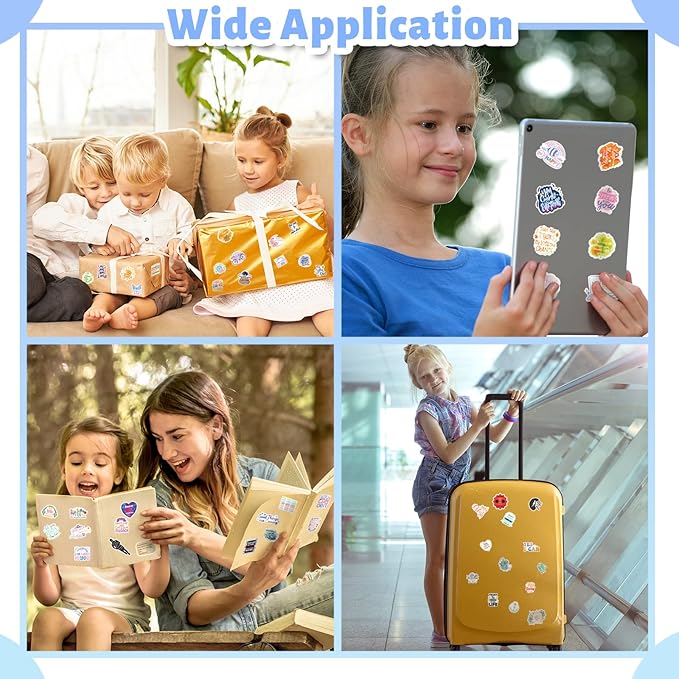Motivational Stickers 480 Pieces Positive Calendar Stickers for Adults Planner 24 Sheets Inspirational Words Sticker for Water Bottle Diary Album Letter Sticker for Teens Kids Students