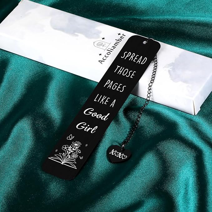 Bookmarks for Women Dark Romance Bookmarks Funny Book Marks for Reading Women Book Lovers Spicy Smutty Bookmark Gifts Metal Reading Accessories Readers Bookish Bookworm Merch Christmas