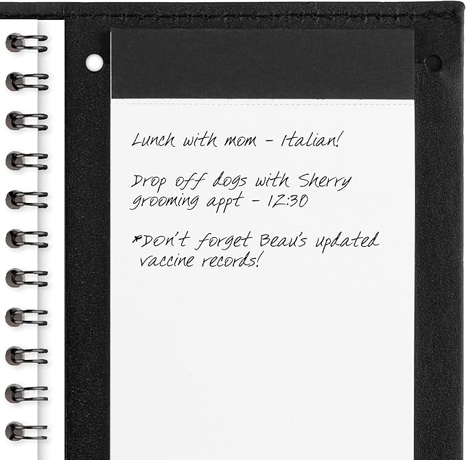 AT-A-GLANCE 2026 Appointment Book Planner, Weekly, Refillable, 3-1/4" x 6-1/4", Pocket Size, Hourly, Black (700080526)