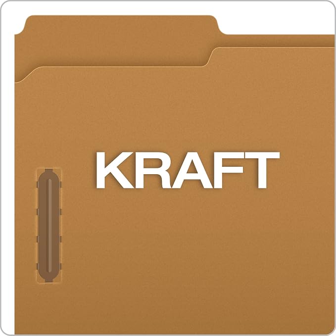 Pendaflex FK312 Pendaflex Kraft 2-Fastener Classification Folder with 1/3 Cut Tabs, 50/Box, Brown, Legal (Pack of 5)