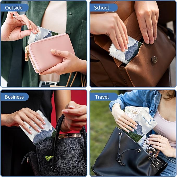 KONVINIT Pocket Calendar 2025-2027, Monthly Planner 2025-2027 - 3.7" x 6.7" - Runs from July 2025 Until December 2027, 2026 Pocket Calendar with PVC Cover for Organizing & Planning