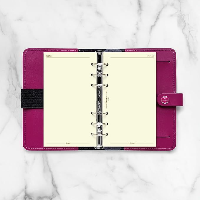 Filofax Calendar Diary Refill, Personal/Compact Size, Week-to-View, Cotton Cream Paper, Unruled, English, 2025 (C68424-25)
