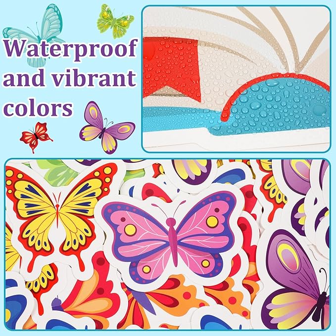 Qyeahkj Spring Reading Bulletin Board Set Classroom Decorations Reading Gives Your Imagination Wings Bulletin Board Butterfly Flower Paper Cutouts for Classroom School Read Wall Decor Supplies