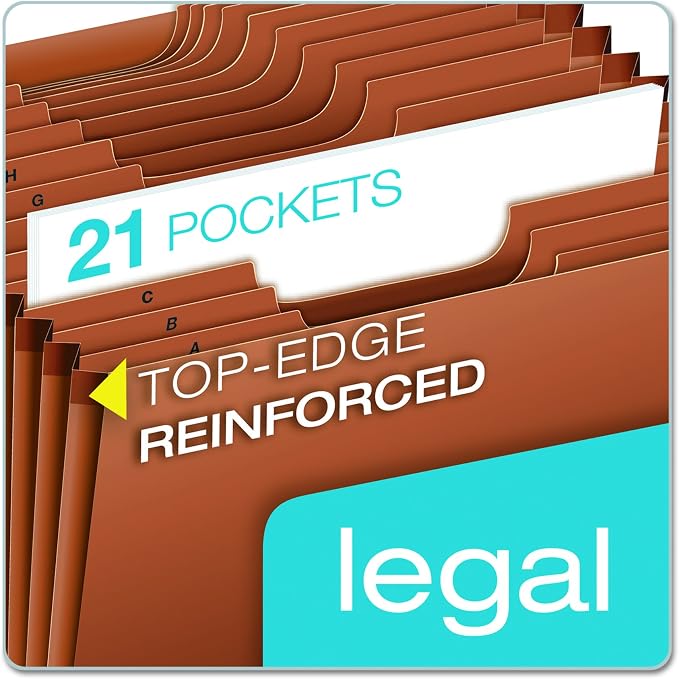 Pendaflex Conversion File Jackets and Pockets, (PFXR219AHD),Brown (Pack of 5)