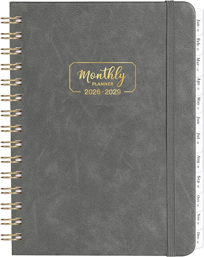 Monthly Planner 2026-2029 - 3 Year Monthly Planner from July 2026 to June 2029, 6.4'' x 8.5'', Calendar 2026-2029 with Tabs, Thick Paper