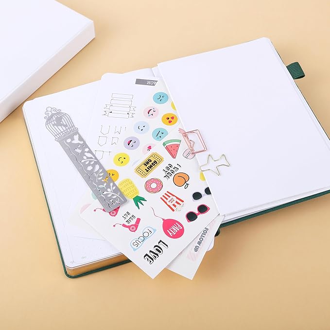 A5 Bullet Dotted Journal Notebook | 160gsm Thick Bleedproof Paper, Lay Flat Binding, 160 Numbered Pages | Hard Cover Dot Grid Notebook/Bullet Journals for Creatives & Professionals-Solar system