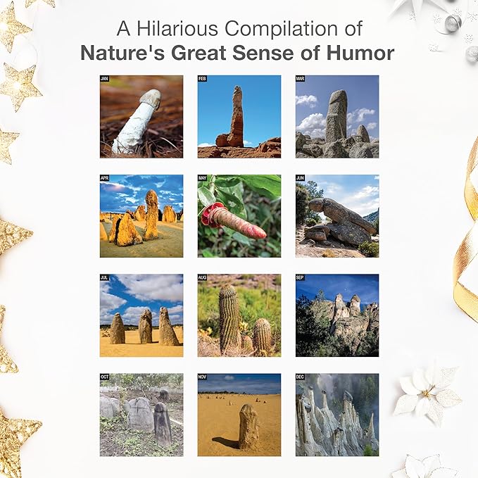 RED EMBER Select - Funny Richard Pics in Nature 2026 Wall Calendar 12 Month | 12" x 24" Open | Thick & Sturdy Paper | Giftable | White Elephant Calendar 2026