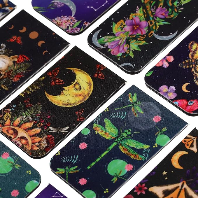 30 Pcs Magnetic Bookmarks,Tarot Magnetic Bookmarks for Book Lovers Women Men, Gifts for Reading Lovers, Magnet Bookmark Clips for Teachers Students,Back to School Supplies